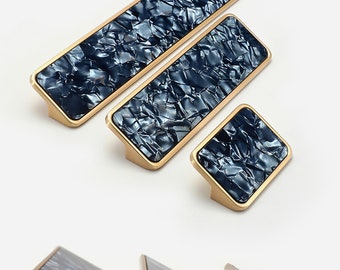 1,2" 5" 6,3" Gold blau Licht Luxus Kristall Kleiderschrank Schrank Griff Knöpfe Diamant eingebettetSchublade Knöpfe zieht 32 96 160mm D035