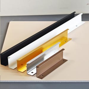 Extra Long Aluminum Alloy Hidden Cabinet Pull - Stealth Handle, Modern Hardware M073
