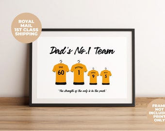 Personalised Orange Wolves Football Shirt Birthday Thank You Stickers Gold 1171 