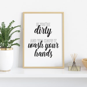 Badezimmer Zitat Druck lustige Badezimmer Wandkunst wenn | Etsy