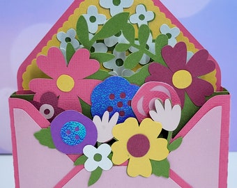 Flower 3D card