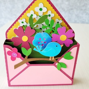 Carte de fleurs 3D