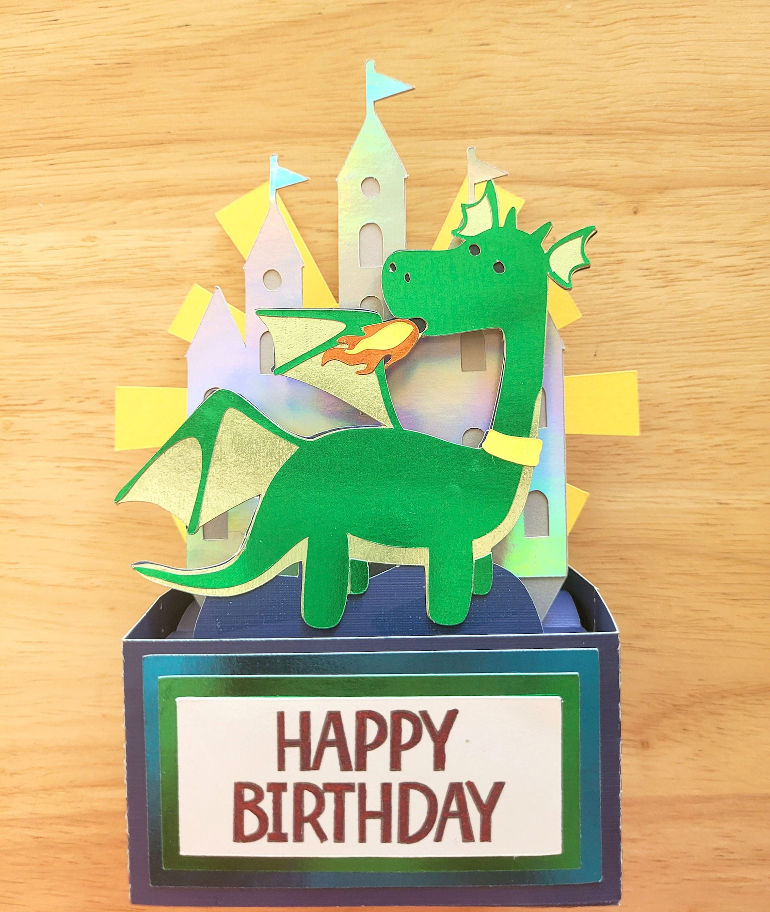 Dragon Birthday Card Etsy
