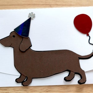 Carte d’anniversaire de teckel