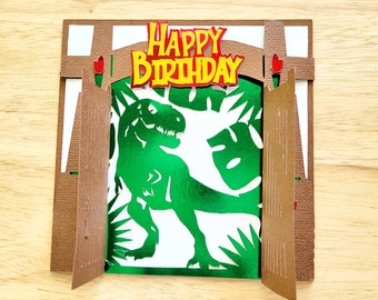 Dinosaur birthday card