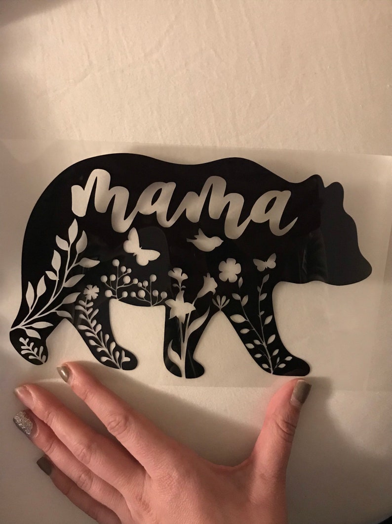 Download Mama Bear SVG cutting file image for cricut floral | Etsy