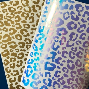 Custom cheetah / leopard print vinyl decals image 1