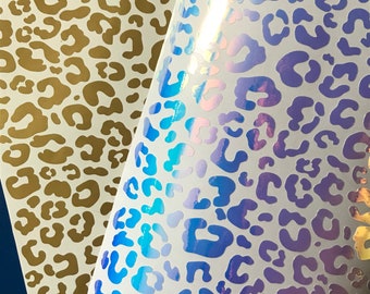 Custom cheetah / leopard print vinyl decals