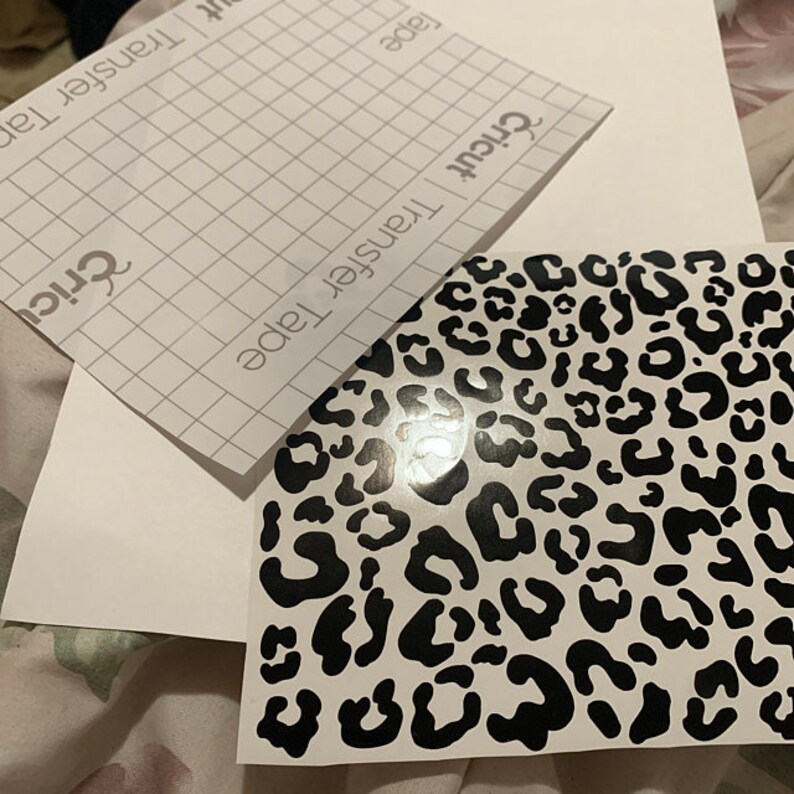 Custom cheetah / leopard print vinyl decals image 6