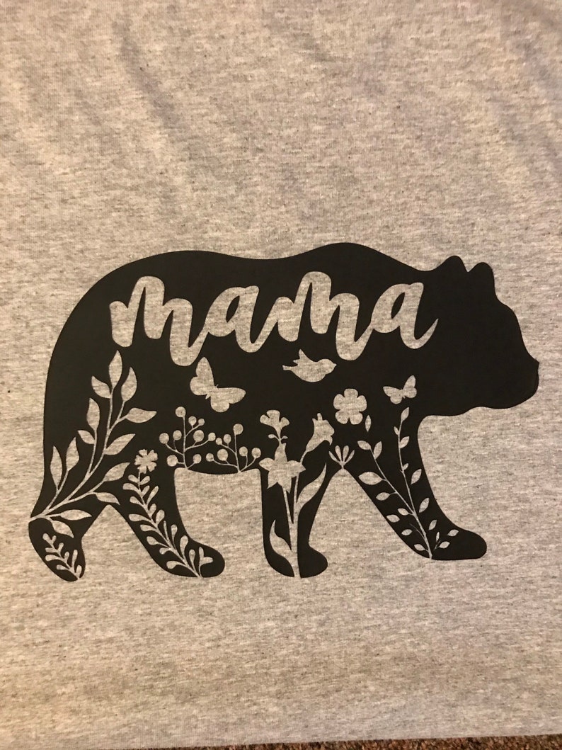 Download Mama Bear SVG cutting file image for cricut floral | Etsy