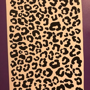 Custom cheetah / leopard print vinyl decals image 8