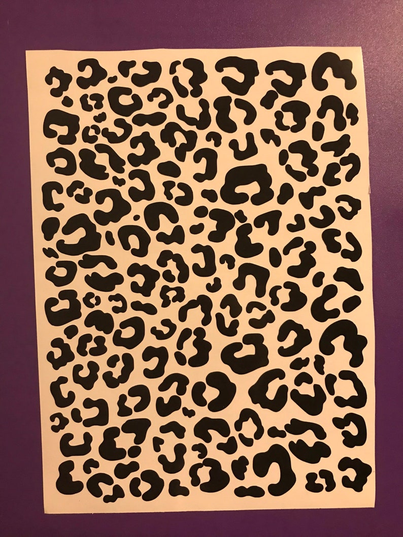 Custom cheetah / leopard print vinyl decals image 8