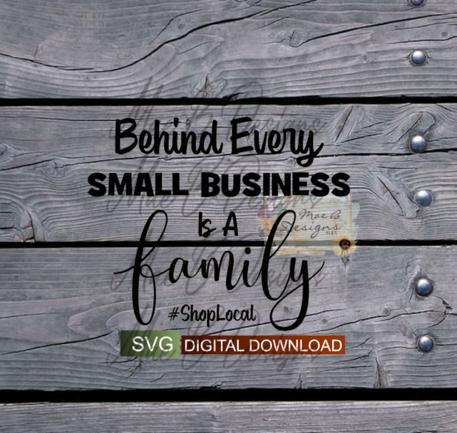 Behind Every Small Business Is A Family Behind Every Small Business is a Family SVG Download File ONLY - Etsy