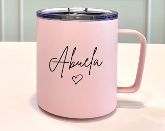 Abuela Gifts in Spanish 12oz Abuelita Coffee Mug Beautiful Abuela Gift for Grandma Regalo Para Abuela Taza Vaso Tumbler Cup