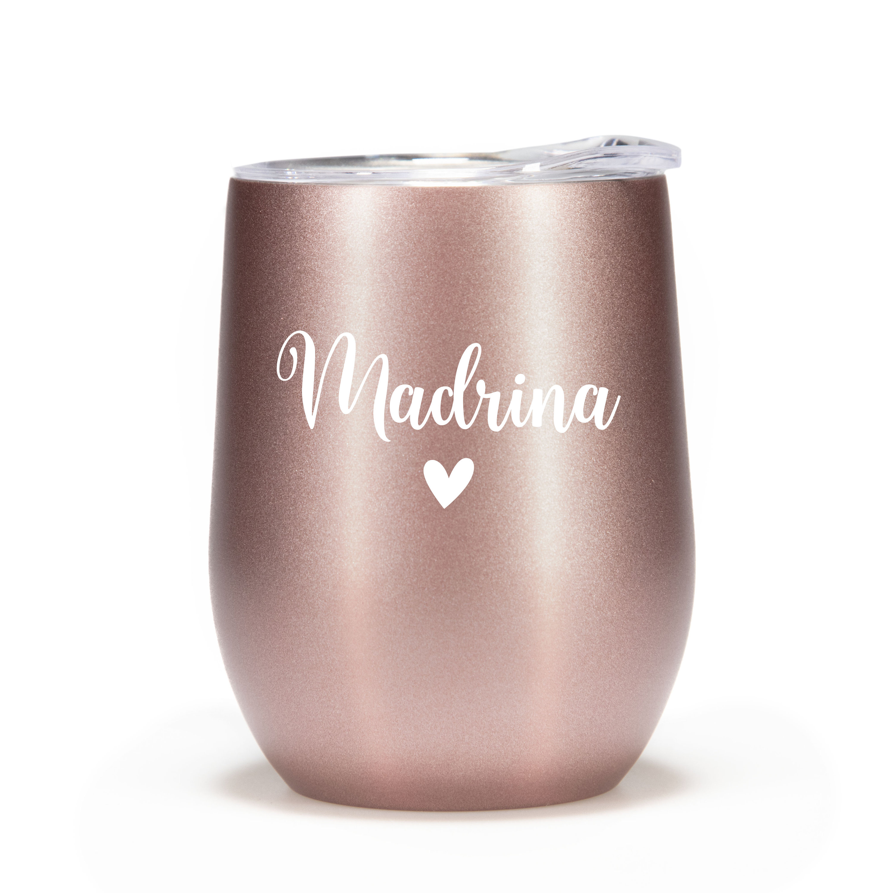 Madrina Gifts in Spanish Vaso de 12 oz Copa de vino Hermosa taza de