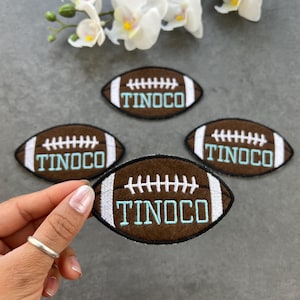 Football Iron On Patch, Personalized Football Patch, Custom Embroidery Patch, Football Custom Patch, Patches For Coach, Football Patch, USA