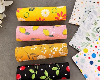 Reversible Luggage Handle Wrap, Fabric Suitcase Handle Cover, Custom Baggage Identifier, Travel Accessory, Luggage Identifier, Made In USA