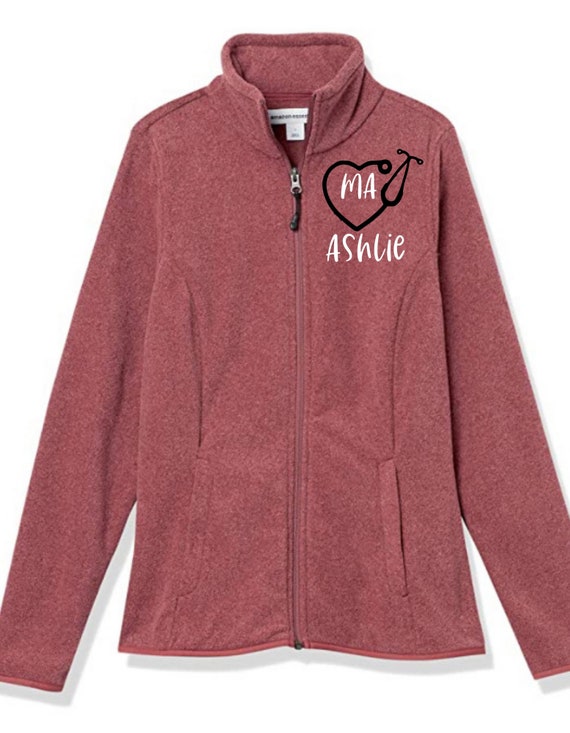 Personalized Fleece Jackets Etsy