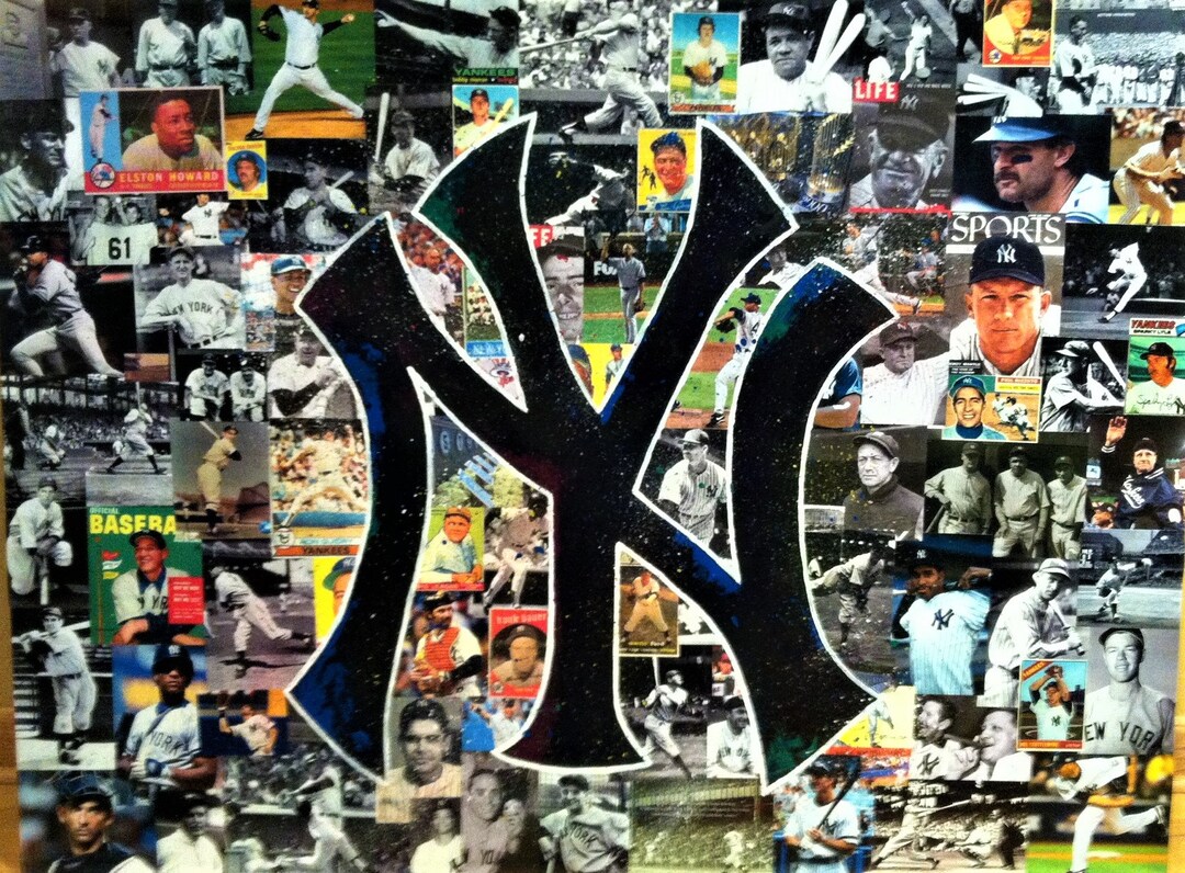 New York Yankees Greatest Players Gallery Wrapped Canvas Etsy España