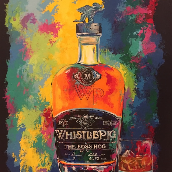 Whistle Pig Whiskey Gallery Wrapped Canvas Art Print