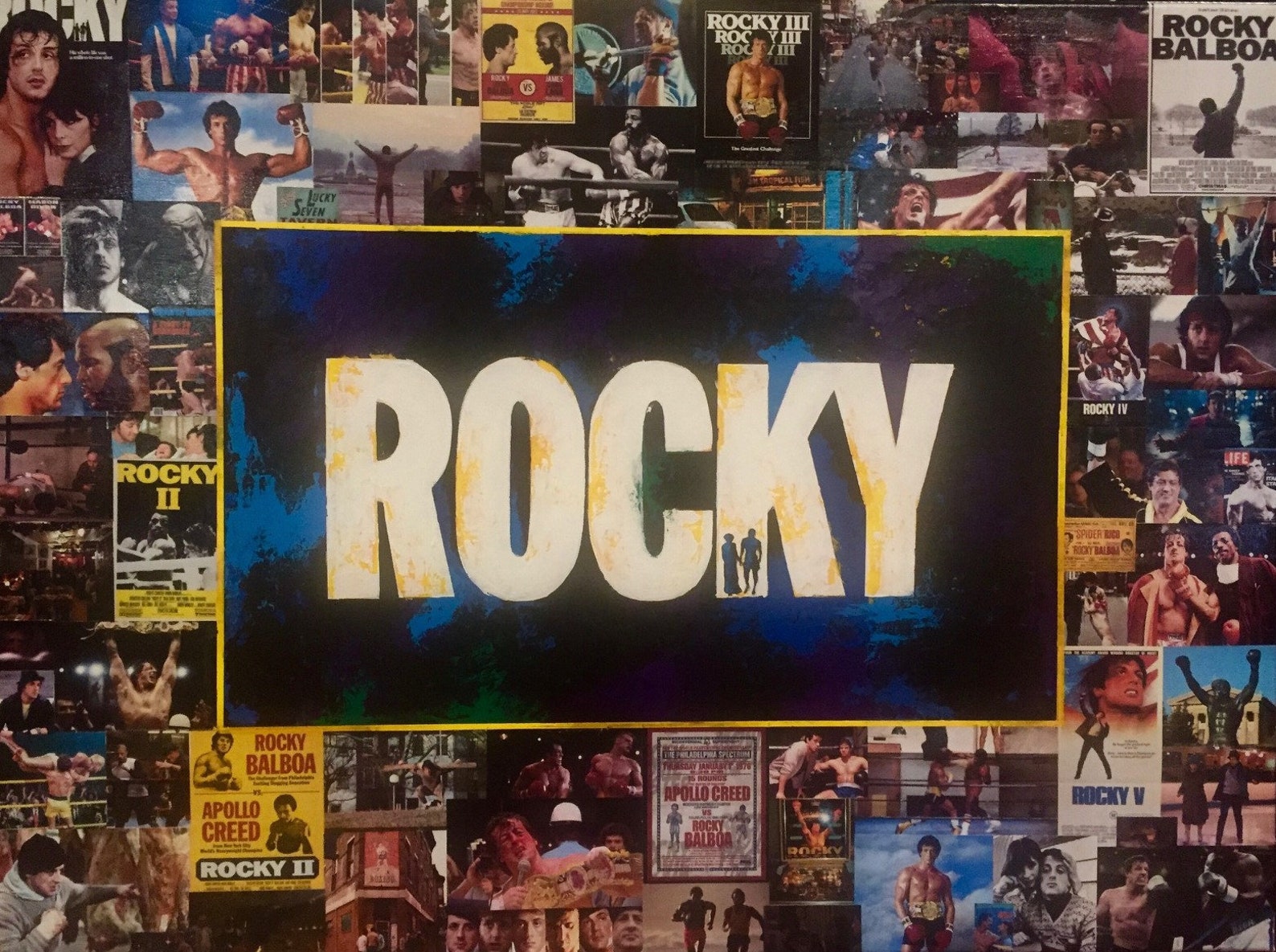 ROCKY Movie Collage Gallery Wrapped Canvas Art Print - Etsy