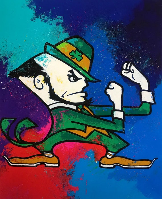 fjighting Irish  Fighting irish logo, Notre dame leprechaun