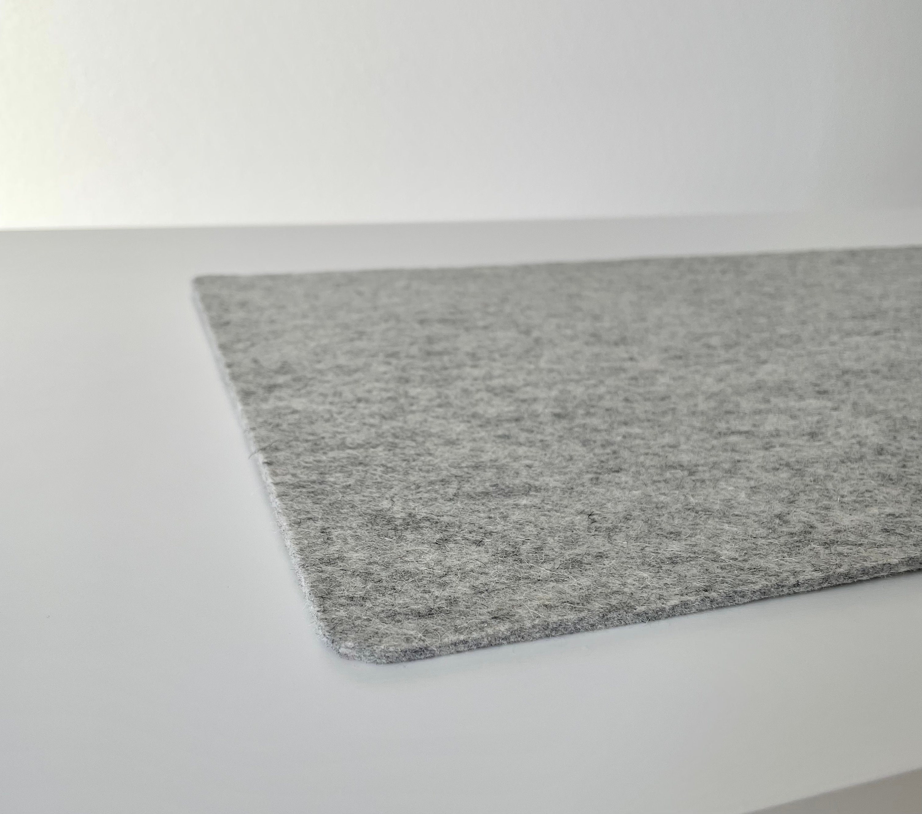 Gray Wool Felt Desk Pad XXL 12 X 32 Laptop Etsy