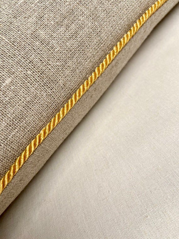 Satin Gold Cord Trim With Lip Twisted Rope Design for Edge Work on Pillows,  Bedding, Drapes, Home Decor, Upholstery - Etsy | Tischdecken