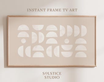 Modern Samsung Frame TV Art Abstract, Mid Century Frame TV Art Neutral, Beige Frame Tv Art Digital Art Instant Download