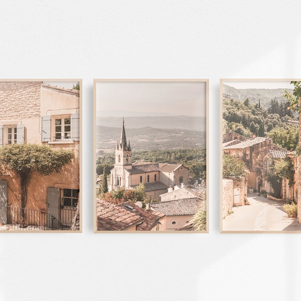 Provence Print | Set of 3 Prints | France Prints | Printable Art | France Wall Art | French Aesthetic | Downloadable Print |