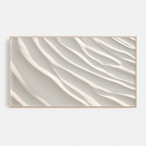 Samsung Frame TV Art Neutral Digital Art Beige Digital Art Frame TV White Art for Frame TV Coastal Sand Beachy Art Frame Tv Instant Download