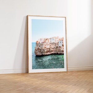 Polignano a Mare Print Puglia Italy Print, European Wall Art Puglia Printable Art Italian Summer Art Print Downloadable Print image 4