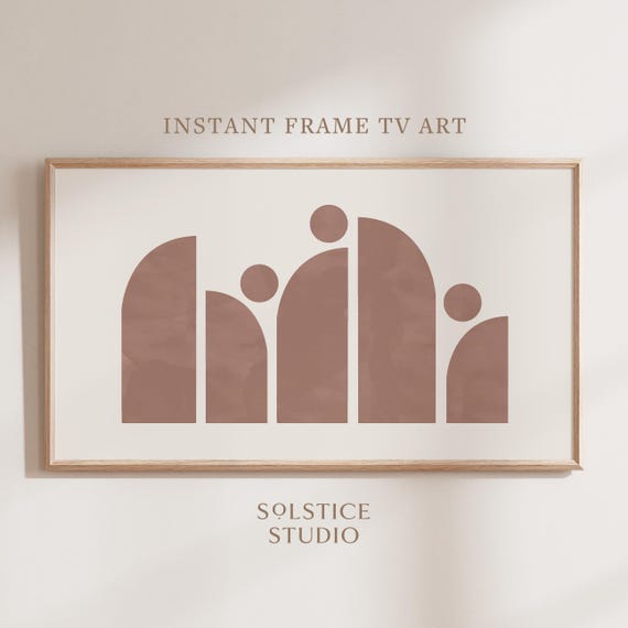 Neutral Frame TV Art | Samsung Frame TV Art | Geometric Digital Art | Abstract Digital Art | Print for Digital TV
