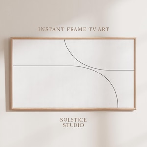 Frame TV Art | Minimal Line Art | Black and White Art | Minimal Print | Frame TV Art | Print for Digital TV | Instant Download