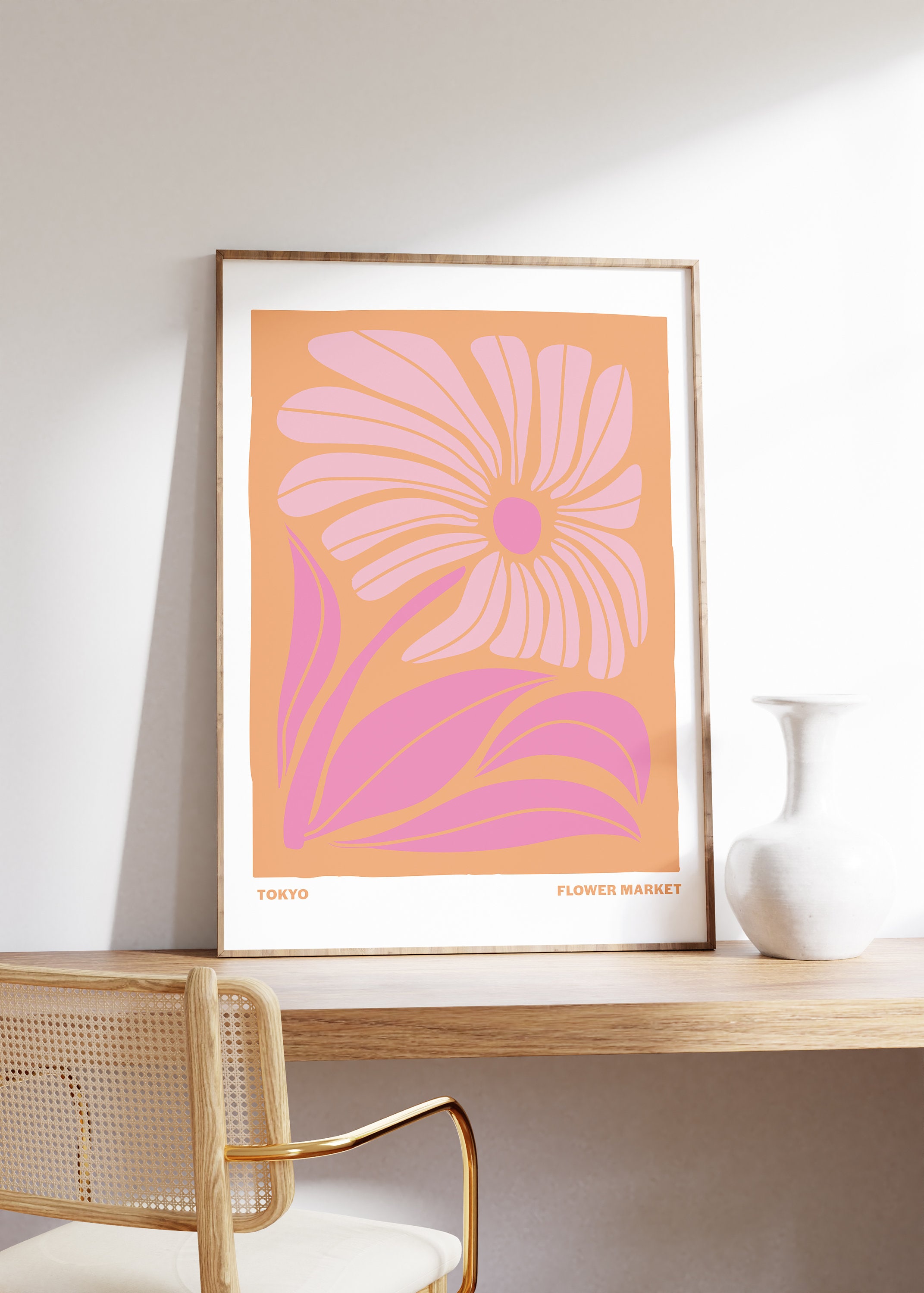 Poster Del Mercato Dei Fiori Con Fiori Di Prato Arte Murale Stampabile Gm1355502189 429972247