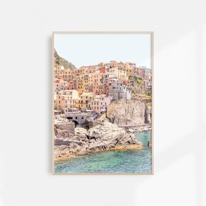 Manarola Print | Cinque Terre Print | Italy Print | La Dolce Vita | Downloadable Print | Italy Aesthetic | Italy Printable Art
