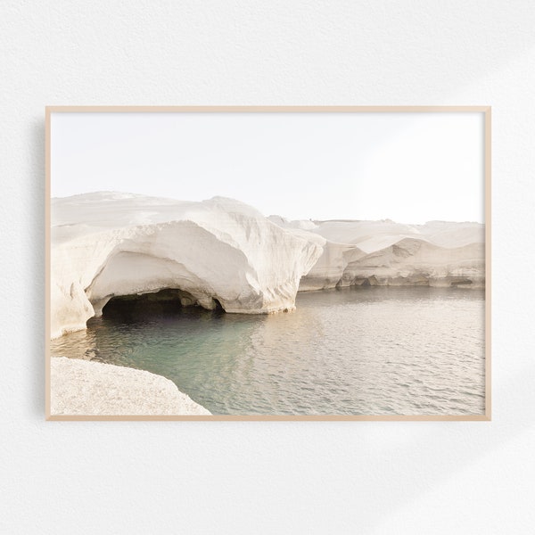 Greece Beach Print | Neutral Wall Art | Milos Print | Beach Print | Downloadable Print | Printable Art