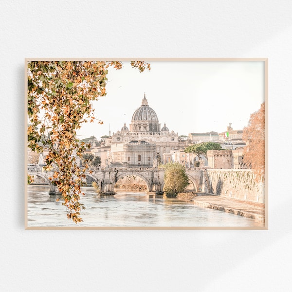 Rome Muur Kunst | Italiaans Decor | Vaticaanse Muur Kunst | Rome Printable Art | Italië Print | Rome Poster | Downloadbare afdruk