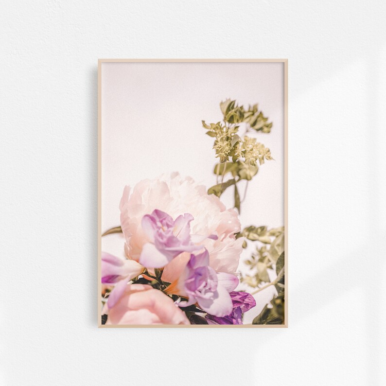 Floral Print Set Set of Prints Flower Wall Art Printable Etsy