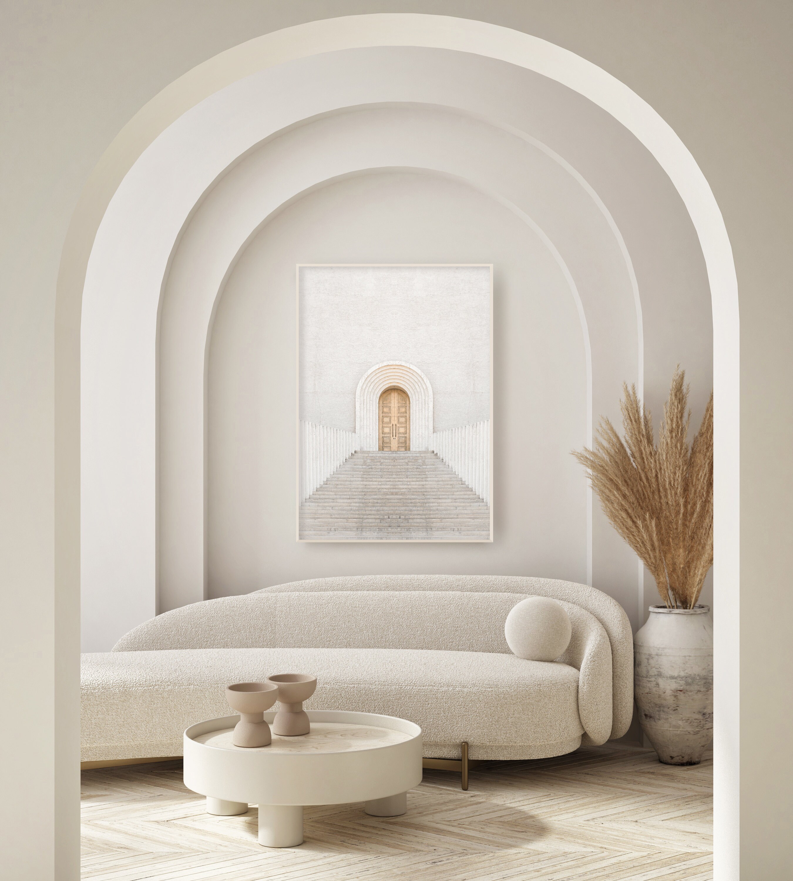 Neutral Wall Art Architecture Print | Minimalist Print | Beige Wall Art ...