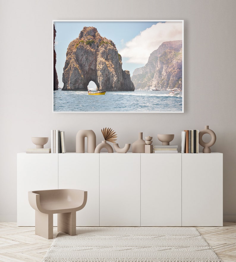 Capri Printable Art Amalfi Coast Wall Art, Faraglioni Photography