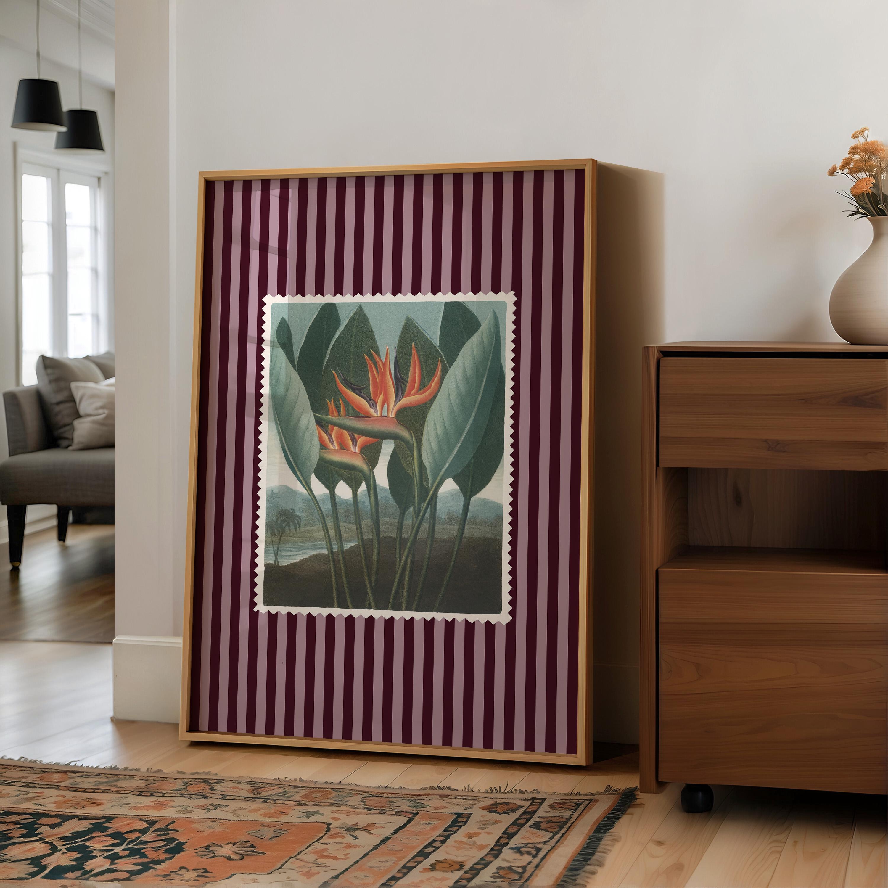 Vintage Botanical Art Set of 6: Maximalist Floral Prints, Eclectic Wall ...