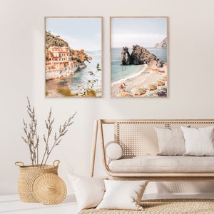 Italian Riviera Prints Set of 2 Prints Coastal Prints Portofino Wall ...