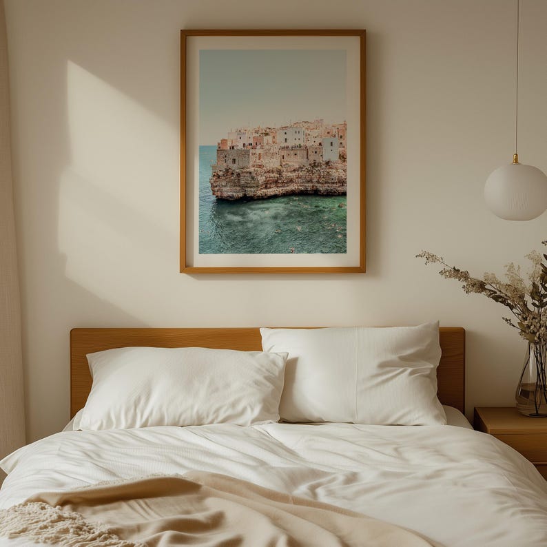 Polignano a Mare Print Puglia Italy Print, European Wall Art Puglia Printable Art Italian Summer Art Print Downloadable Print image 5