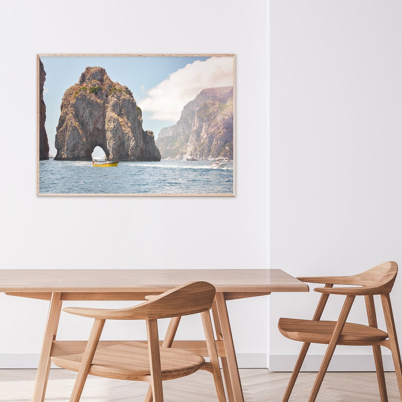Capri Printable Art Amalfi Coast Wall Art, Faraglioni Photography