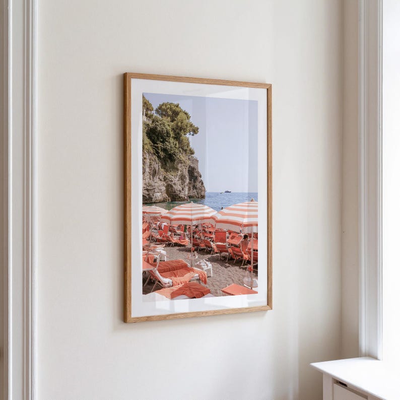 Set di 3 stampe della Costiera Amalfitana: stampe di Positano, stampe artistiche da parete italiane, stampe mediterranee, fotografie di spiagge italiane (download digitale) immagine 6