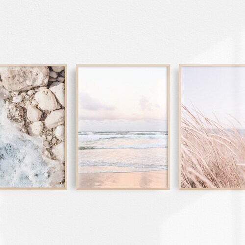 Coastal Wall Art Beach Printable Wall Art Neutral Beach Etsy
