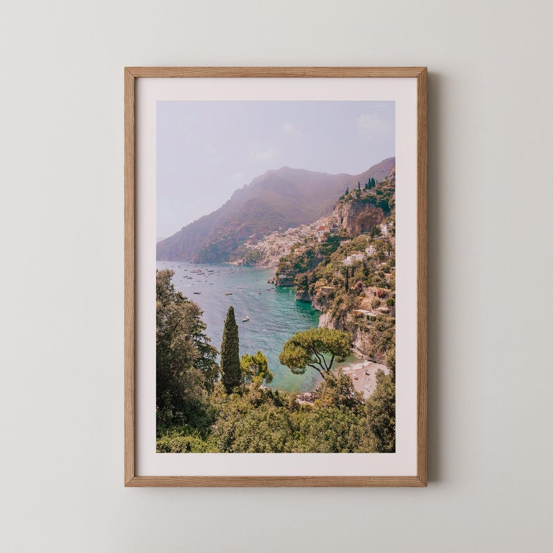 Set di 3 stampe della Costiera Amalfitana: stampe di Positano, stampe artistiche da parete italiane, stampe mediterranee, fotografie di spiagge italiane (download digitale) immagine 7