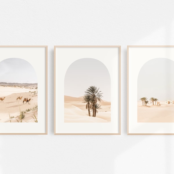 Desert Prints | Set of 3 Prints | Moroccan Prints | Printable Art | Desert Wall Art | Minimalist Print | Digital Prints