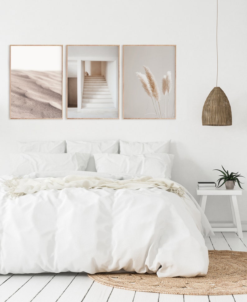 Neutral Prints Set of 3 Prints Minimalist Wall Art Etsy